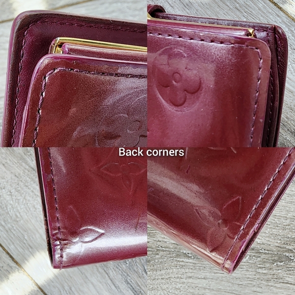 Louis Vuitton EUC Rouge Fauviste Collection Patent Burgundy Vernis French Wallet - Picture 11 of 12